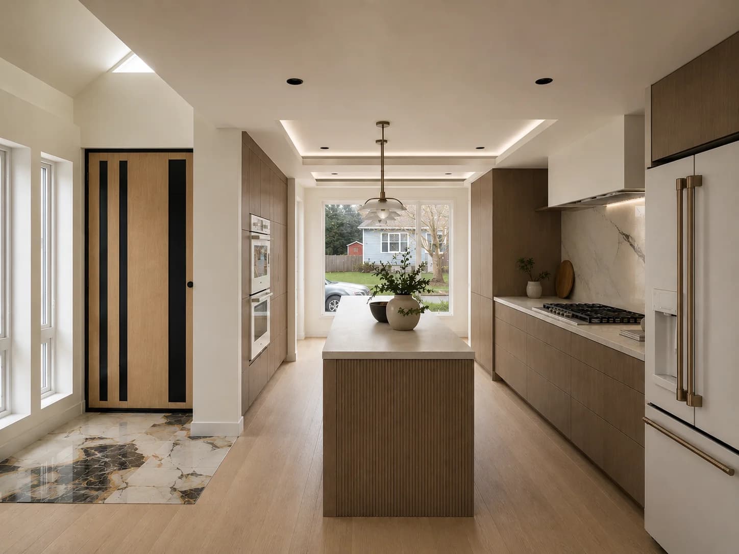 Completed modern kitchen renovation
